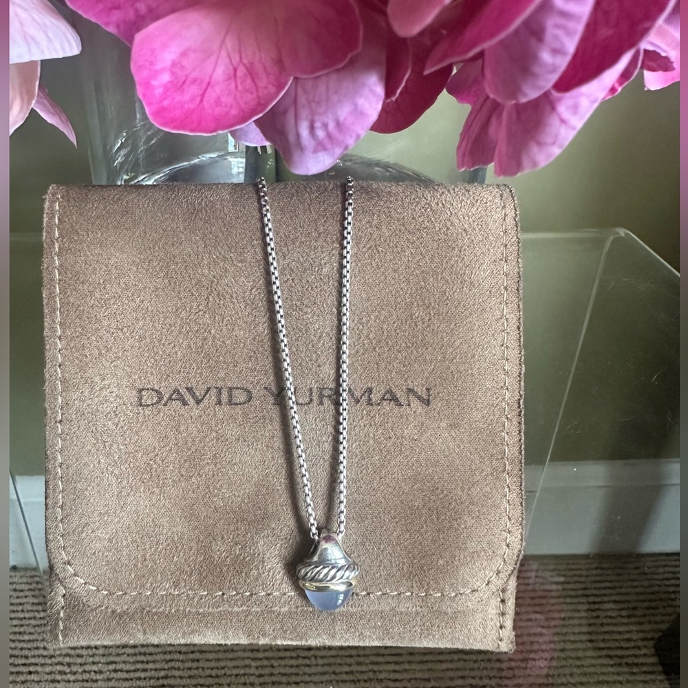 David Yurman Chalcedony Acorn Pendant